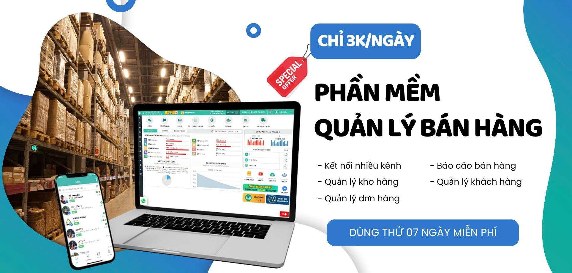 Phần mềm quản lý bán hàng đa kênh - Chat đa kênh