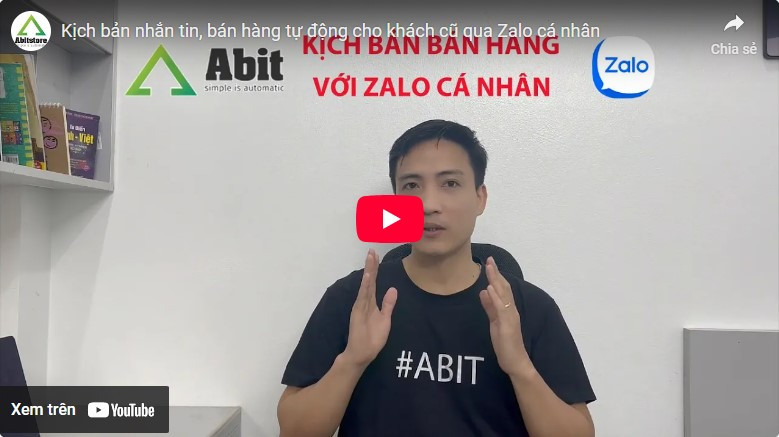 Kịch bản bán hàng tự động với Zalo cá nhân